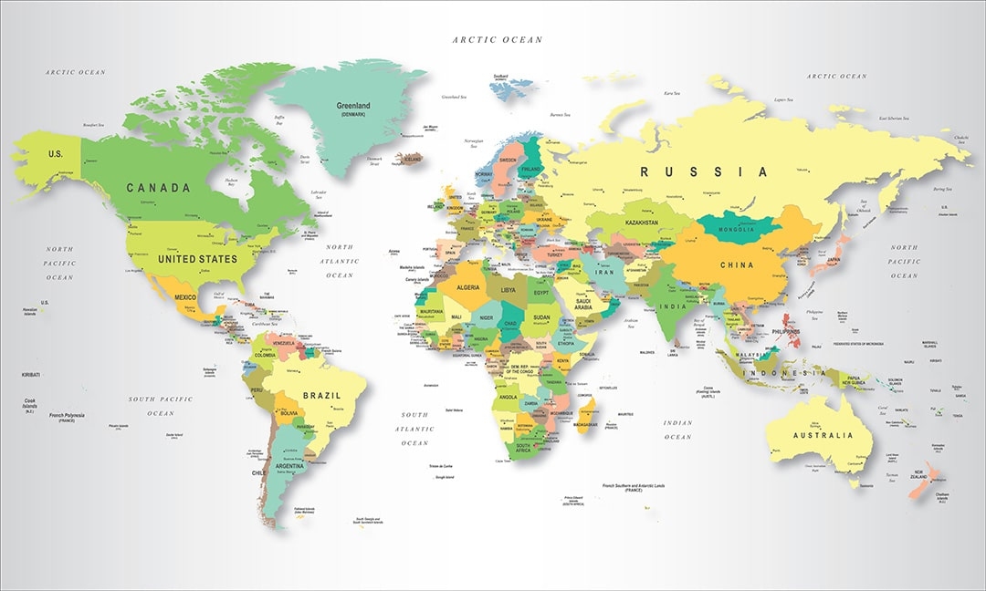 Вибрати Настінна політична карта 3д великій вибір постерів в интернет магазині Еко Фабрика