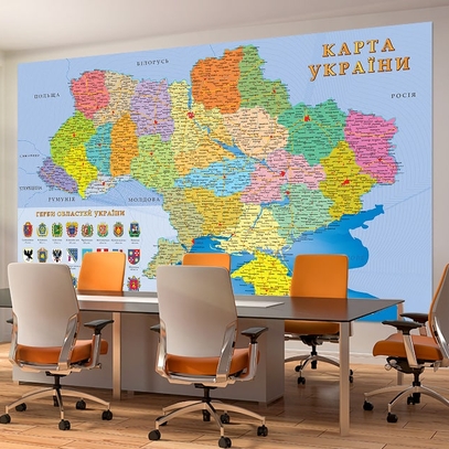 фигуры коллекцииНастінна карта України адміністративна великий каталог кращих постерів відмінної якості в магазині Еко Фабрика